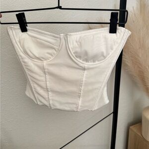 White Bustier Top